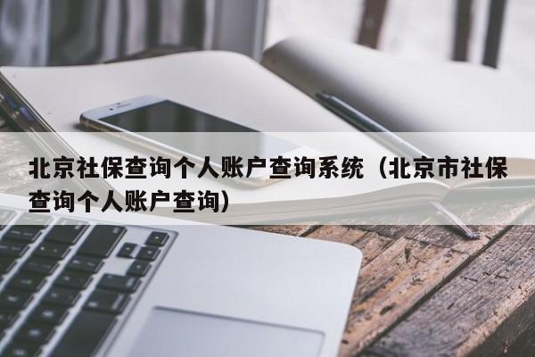 北京社保查询个人账户查询系统（北京市社保查询个人账户查询）