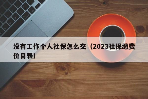 没有工作个人社保怎么交（2023社保缴费价目表）