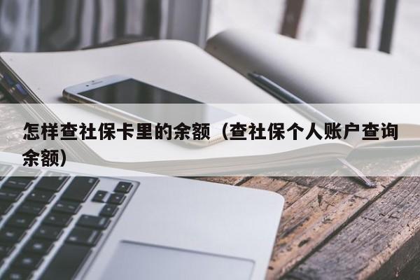 怎样查社保卡里的余额（查社保个人账户查询余额）