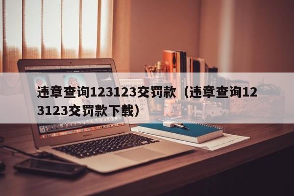 违章查询123123交罚款（违章查询123123交罚款下载）