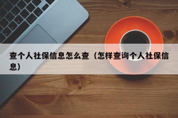 查个人社保信息怎么查（怎样查询个人社保信息）