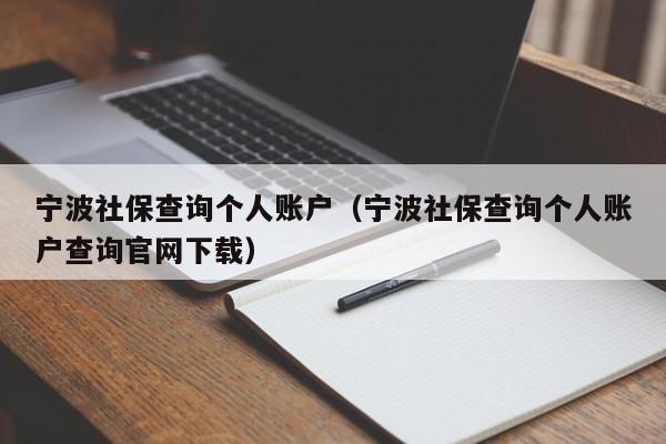 宁波社保查询个人账户（宁波社保查询个人账户查询官网下载）