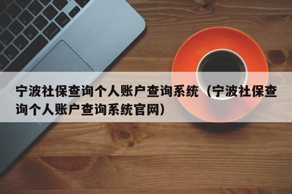 宁波社保查询个人账户查询系统（宁波社保查询个人账户查询系统官网）