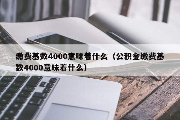 缴费基数4000意味着什么（公积金缴费基数4000意味着什么）