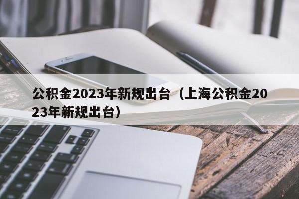 公积金2023年新规出台（上海公积金2023年新规出台）