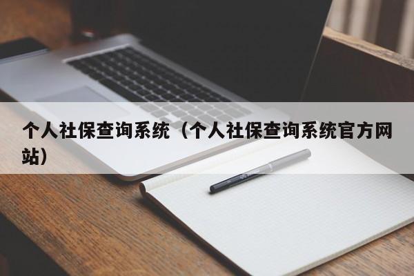 个人社保查询系统（个人社保查询系统官方网站）