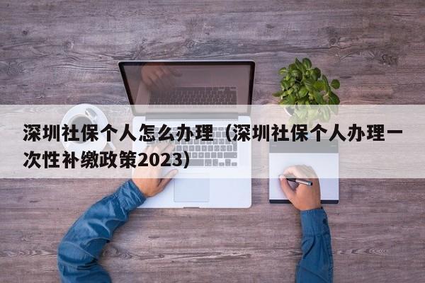 深圳社保个人怎么办理（深圳社保个人办理一次性补缴政策2023）