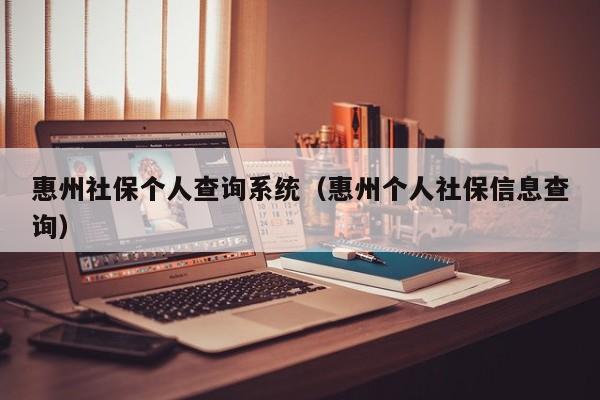 惠州社保个人查询系统（惠州个人社保信息查询）