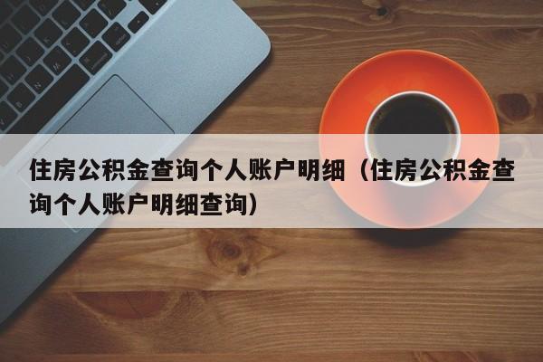 住房公积金查询个人账户明细（住房公积金查询个人账户明细查询）