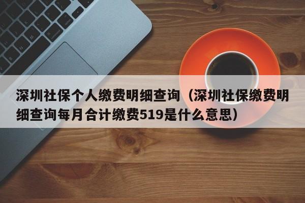 深圳社保个人缴费明细查询（深圳社保缴费明细查询每月合计缴费519是什么意思）