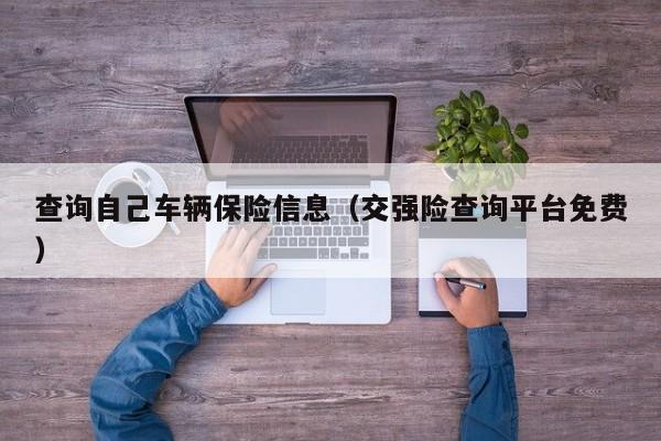 查询自己车辆保险信息（交强险查询平台免费）